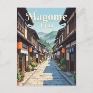 Cartão Postal rua Magome-juku Japão