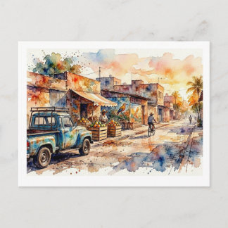 Cartão Postal Rua Market em Tijuana México, 