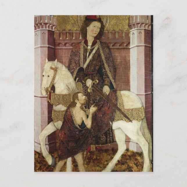 Cartão Postal Rua Martin Compartilhando sua Casaco (Frente)