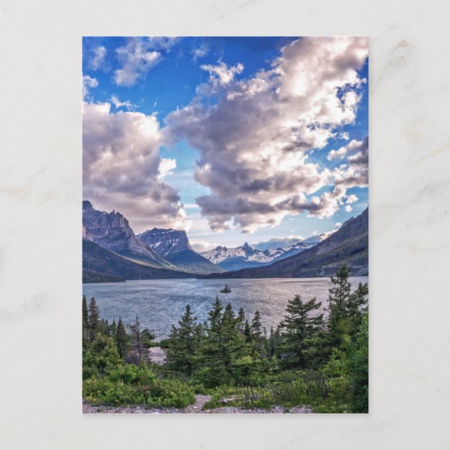 Cartão Postal Rua. Mary Lake Sunset (Frente)