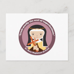 Cartão Postal Rua: Mary Magdalene de Pazzi