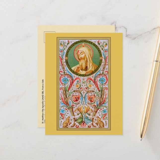 Cartão Postal Rua. Matthew, o Apóstolo (JMAS 08) (Frente/Verso In Situ)