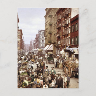 Cartão Postal Rua Mulberry NYC ca.1900