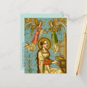 Cartão Postal Rua NeoGothic. Cecília de Roma (pormenores; BNG 0