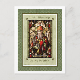 Cartão Postal Rua: Patrick Irish Benessings Digital Art Postcard