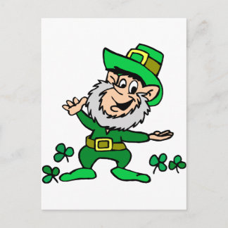 Cartão Postal Rua. Patricks Day Leprechaun