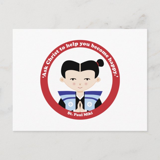 Cartão Postal Rua. Paul Miki (Frente)