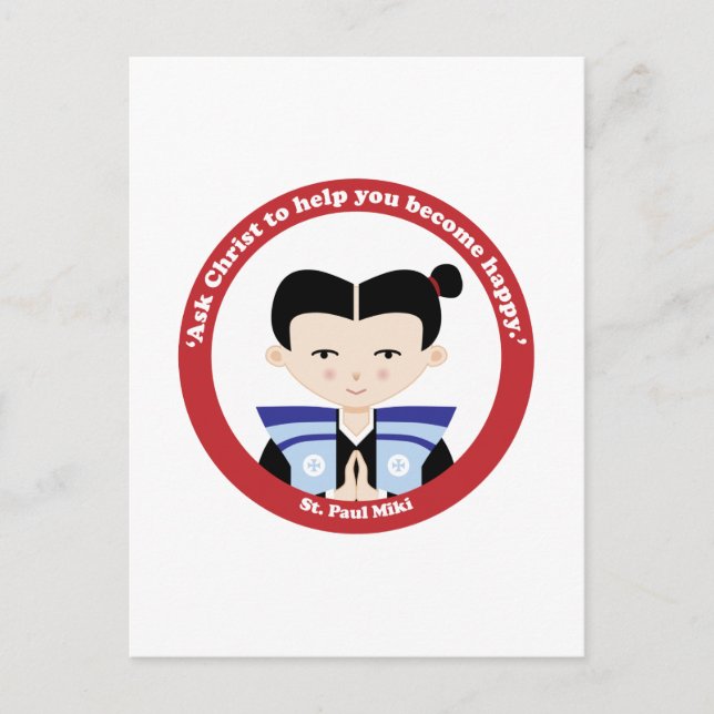 Cartão Postal Rua. Paul Miki (Frente)