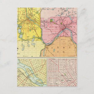 Cartão Postal Rua. Paul, Minneapolis, Minnesota