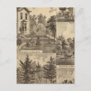 Cartão Postal Rua. Paul, Minnesota Lithograph