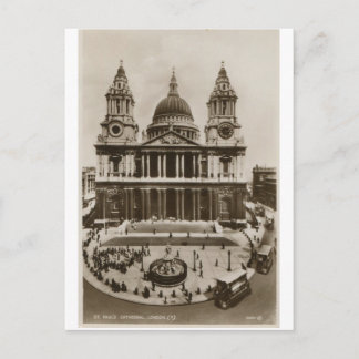 CARTÃO POSTAL RUA PAULU'S CATHEDRAL LONDON