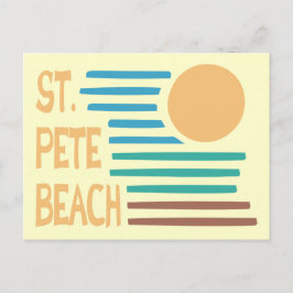 Cartão Postal Rua. Pete Beach Flórida geométrica do pôr do sol