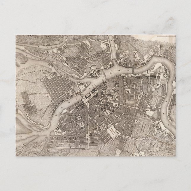 Cartão Postal Rua Petersburgo, Rússia (Frente)