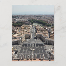Cartão Postal Rua, Praça de Peter, de Roma, no Estado Vaticano