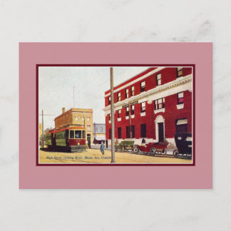 Cartão Postal Rua Principal Antiga Moose Jaw Canadá