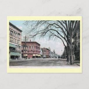 Cartão Postal Rua principal, Concord, New Hampshire Vintage.