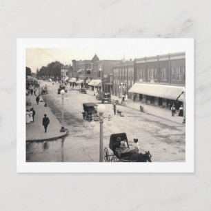 Cartão Postal Rua principal, Rahway, NJ Vintage.