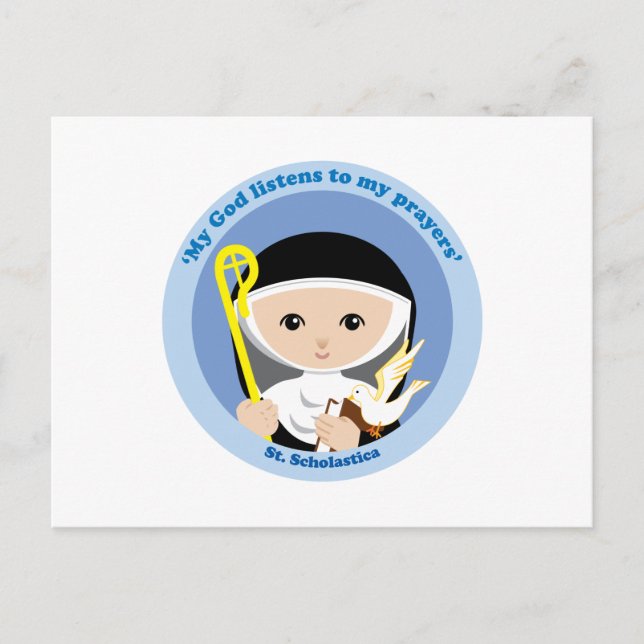 Cartão Postal Rua. Scholastica (Frente)