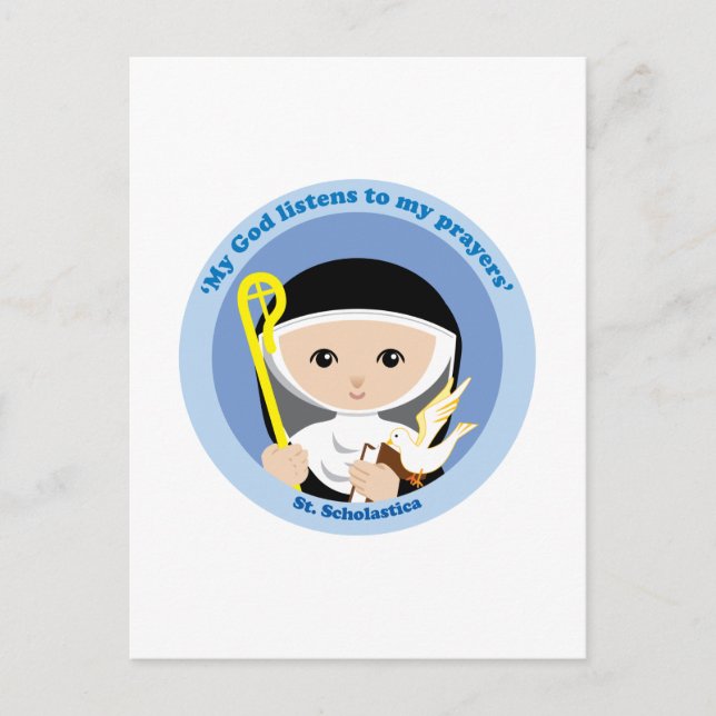 Cartão Postal Rua. Scholastica (Frente)