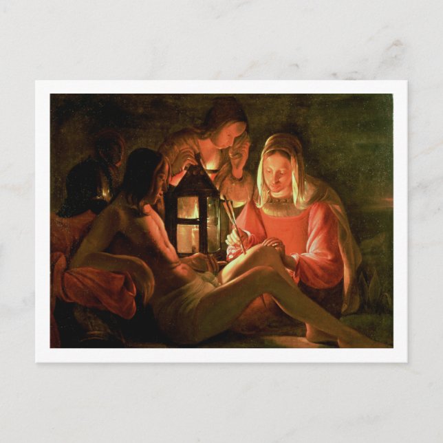 Cartão Postal Rua. Sebastian tendido pela Mulher Santa (óleo na  (Frente)