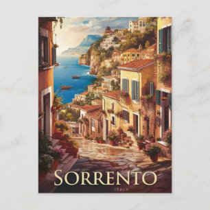 Cartão Postal Rua Sorrento Itália
