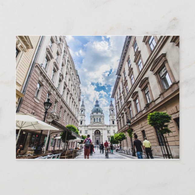 Cartão Postal Rua. Stephen Basilica (Budapeste) (Frente)