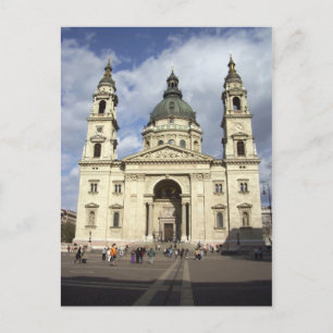 Cartão Postal Rua. Stephens Basilica Budapest Hungria