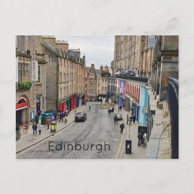 Cartão Postal Rua Victoria de Edimburgo (Frente)