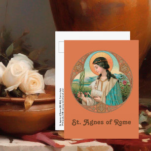 Cartão Postal Ruas. Agnes de Roma (BK 006)