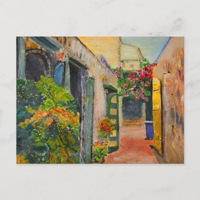 Cartão Postal Ruas. Beco Croix (Frente)