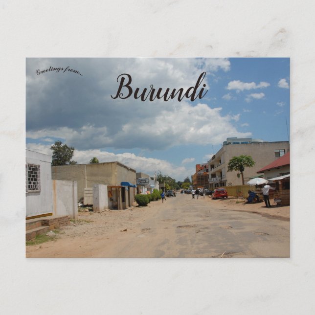 Cartão Postal Ruas de Bujumbura Burundi (Frente)