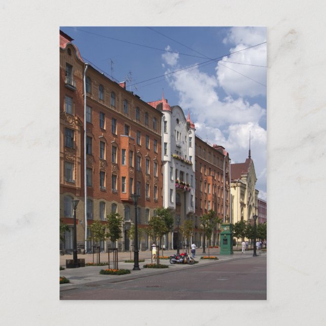 Cartão Postal ruas de Ruas. Petersburgo, Rússia (Frente)