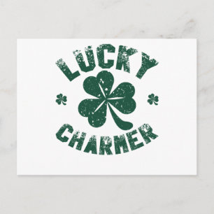 Cartão Postal Ruas Engraçadas de Shamrock, Lucky Charmer.