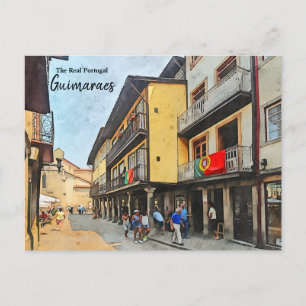 Cartão Postal Ruas Guimaraes-Portugal