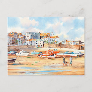 Cartão Postal Ruas. Ives, Cornwall