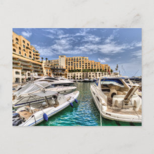 Cartão Postal  Ruas Julianos Portomaso Marina
