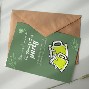 Cartão Postal Ruas modernas, vestidos verdes da festa de Patrick