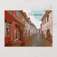 Ruas traseiras do estilo de Poster de viagens alem