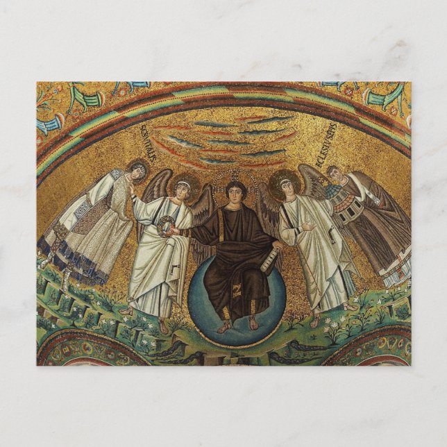 Cartão Postal Ruas: Vitalis, Arcanjo e Cristo de Jesus Bizantino (Frente)