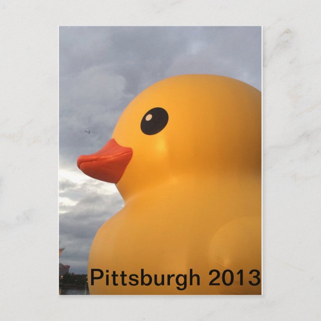 Cartão Postal Rubber Ducky Pittsburgh (Frente)