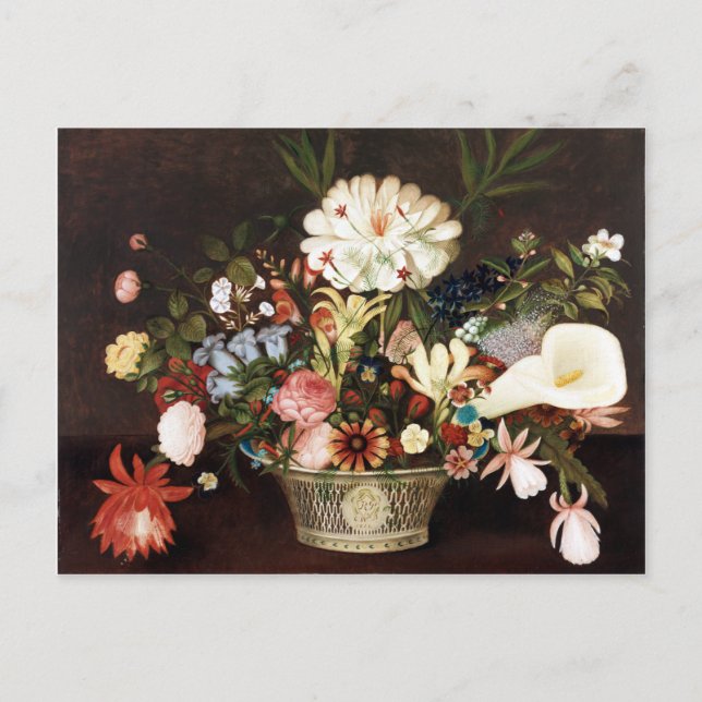 Cartão Postal Rubens Peale da Natureza no Jardim (Frente)