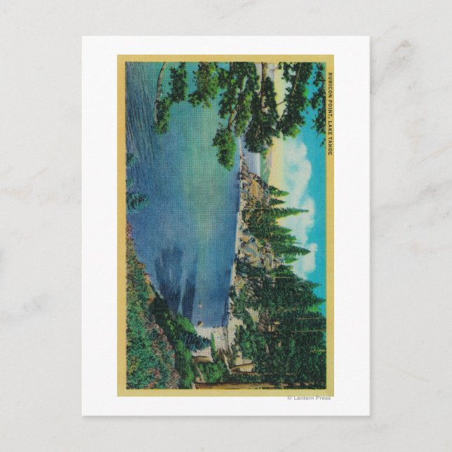 Cartão Postal Rubicon Point ViewLake Tahoe, CA (Frente)