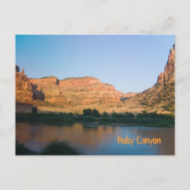 Cartão Postal Ruby Canyon perto de Grand Junction, Colorado