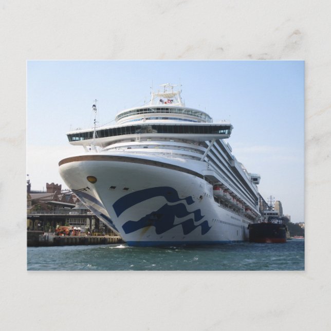 Cartão Postal Ruby Princess Docon Circular Quay Postcard (Frente)