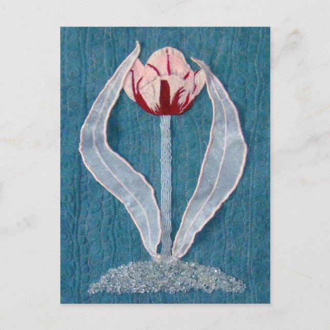 Cartão Postal Ruby Wings Designs First Tulip (Frente)