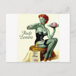 Cartão Postal Rude Zombie "A Primeira Mordida"