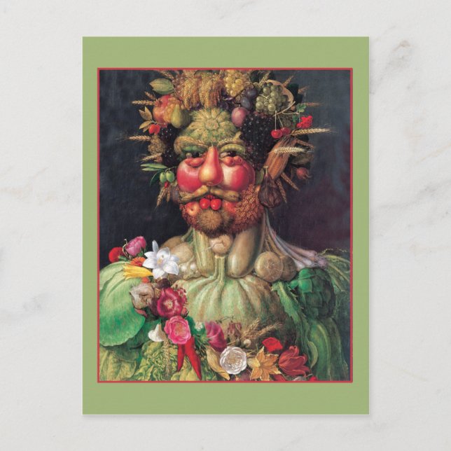 Cartão Postal Rudolf II por Giuseppe Arcimboldo (Frente)