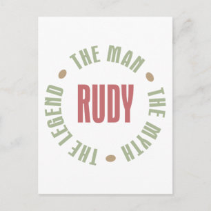 Cartão Postal Rudy, o Homem, o Mito, a Lenda