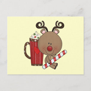 Cartão Postal Rudy Reindeer Com Cacau