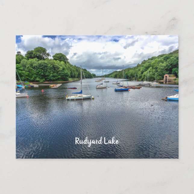 Cartão Postal Rudyard Lake Staffordshire UK Scenview (Frente)
